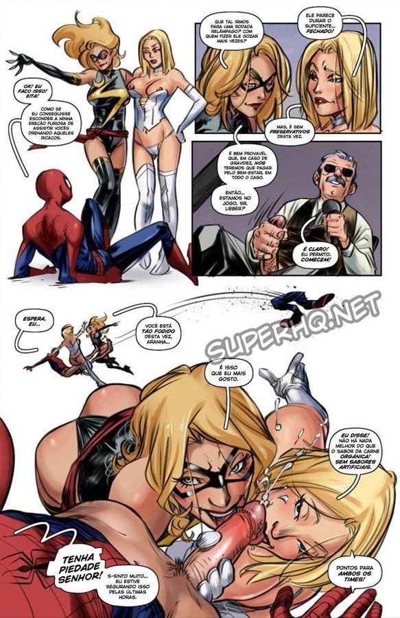 Vingadores vs X-men: Uma incrível paródia pornô com as maiores equipes do universo Marvel. Nossos heróis pornô